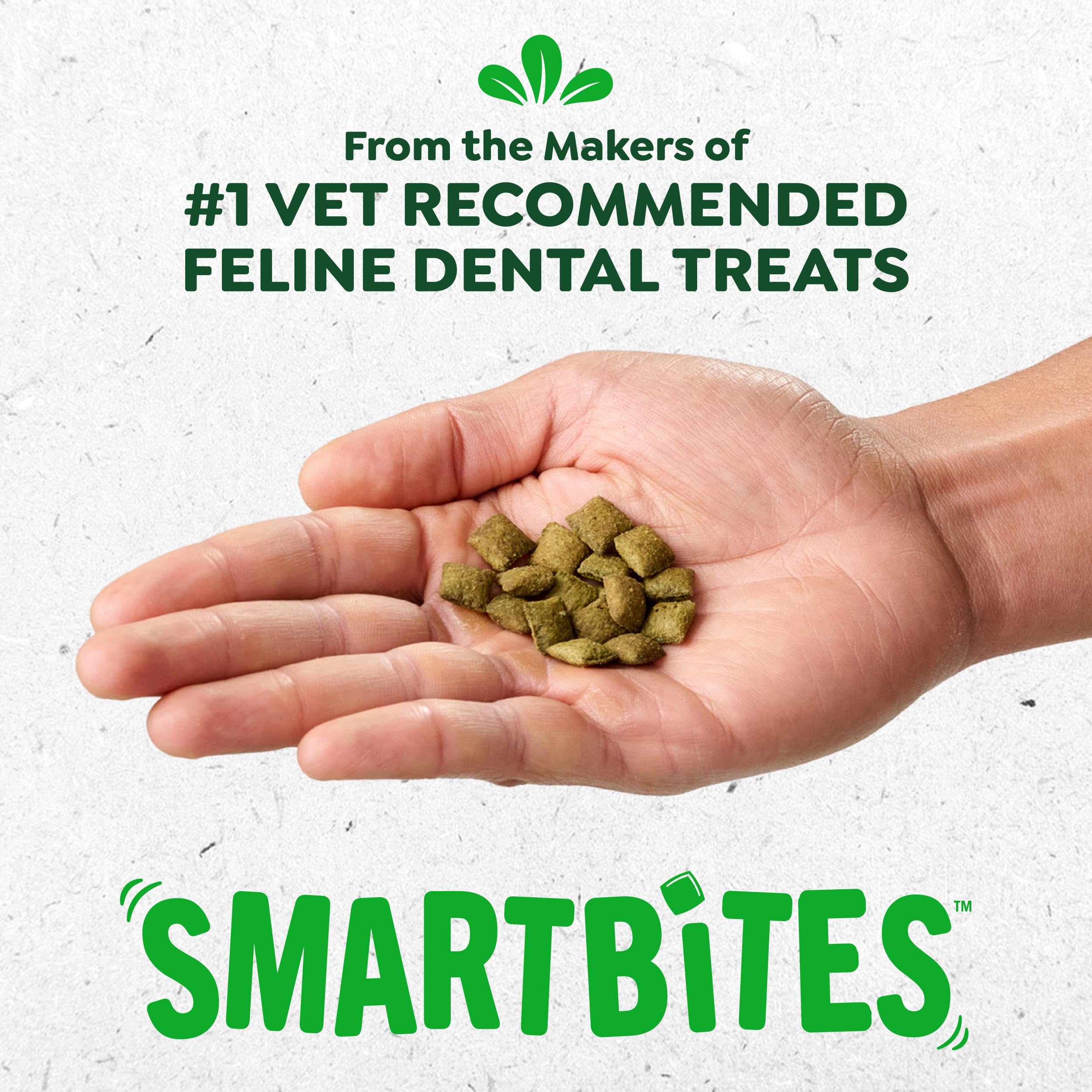 Greenies Cat Treats, Feline Smartbites, Skin & Fur Health, Crunchy and Soft Cat Treats, Salmon Flavor, 2.1 oz. Pack - Image 3