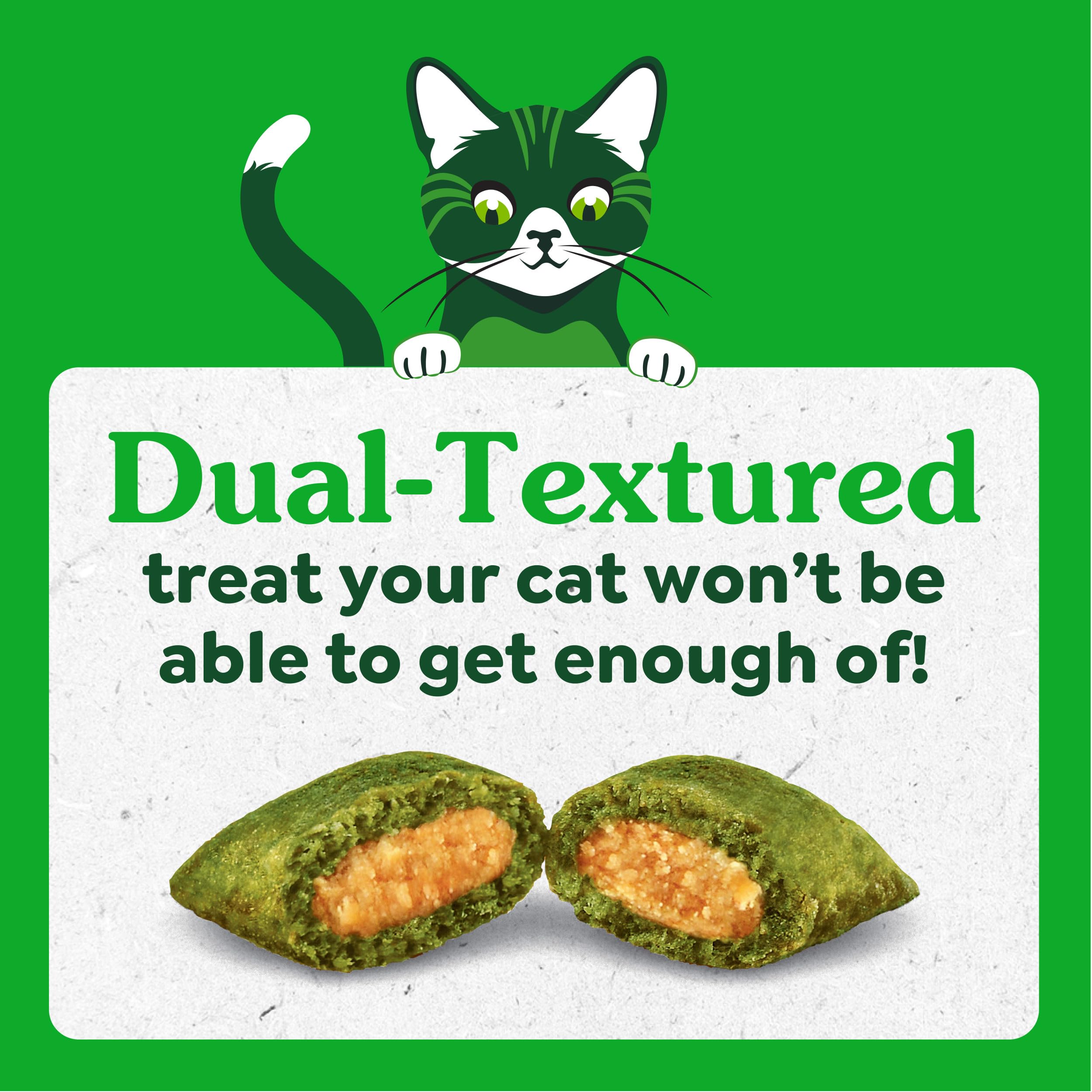 Greenies Cat Treats, Feline Smartbites, Skin & Fur Health, Crunchy and Soft Cat Treats, Salmon Flavor, 2.1 oz. Pack - Image 4