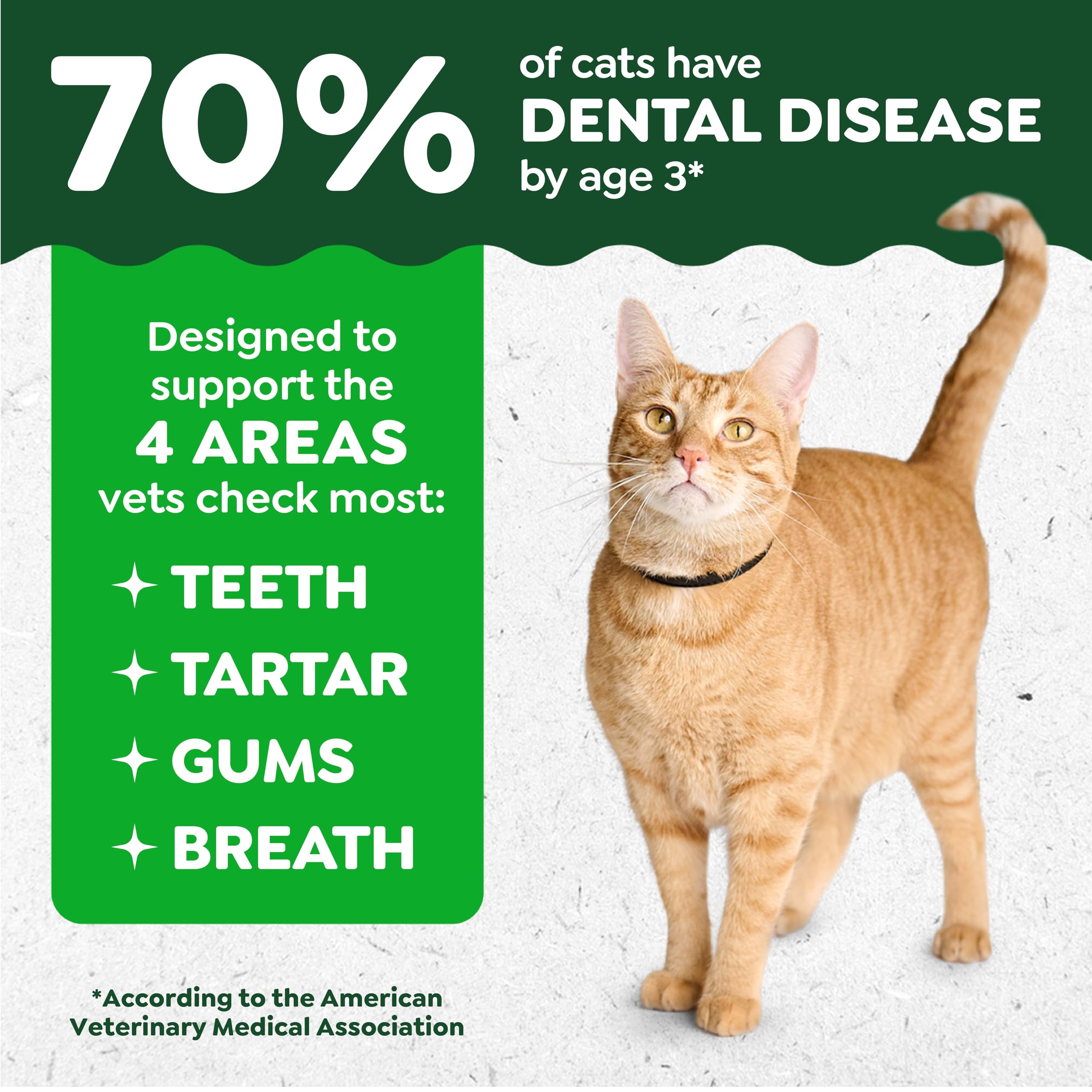 Greenies Cat Treats, Feline Veterinarian-Recommended Adult Natural Dental Cat Treats, Savory Salmon Flavor, 2.1 oz. Pouch - Image 3