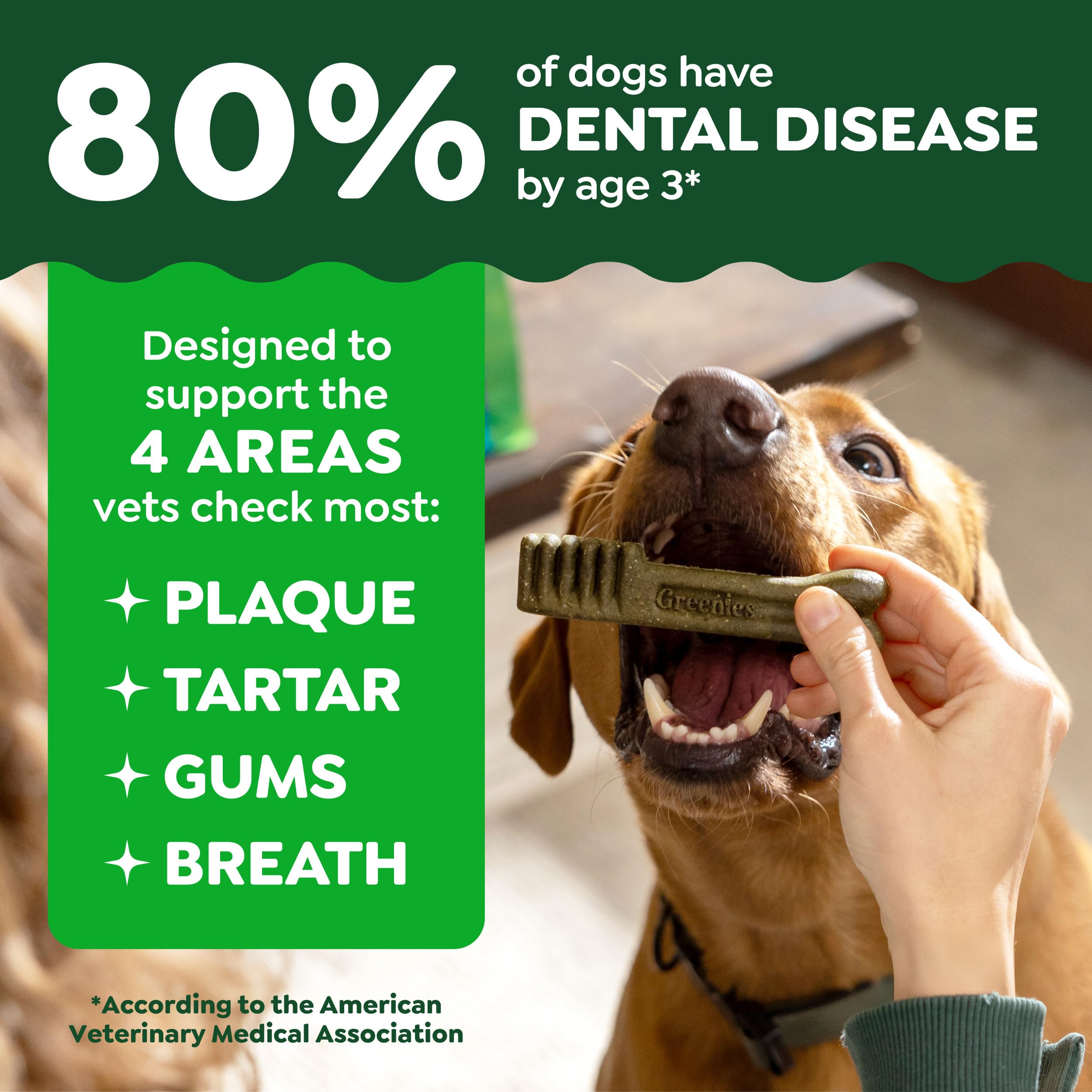 Greenies Dental Treats for Dogs, Veterinarian-Recommended Natural Puppy Treats Regular Size, 6 oz. Pack, 12 Count - Image 4