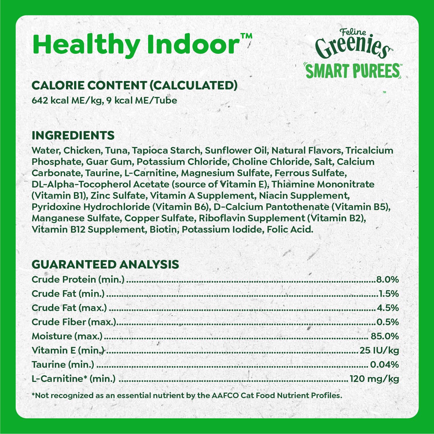 Greenies Feline Smart Purees Healthy Indoor Lickable Cat Treats with Real Chicken, 0.49 oz. Tubes, 20 Count - Image 6