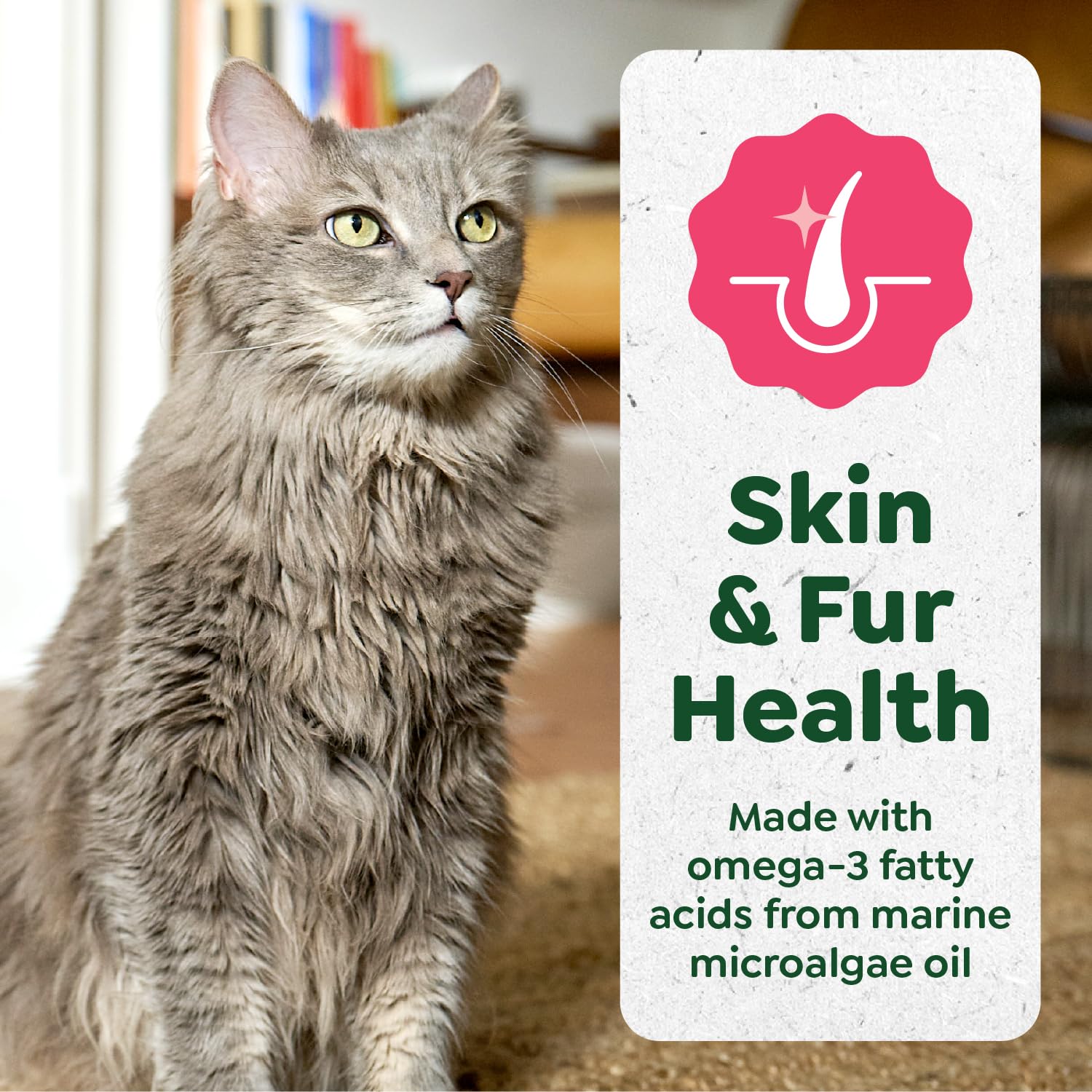 Greenies Feline Smart Purees Skin & Fur Health Lickable Cat Treats with Real Salmon, 0.49 oz. Tubes, 20 Count - Image 5