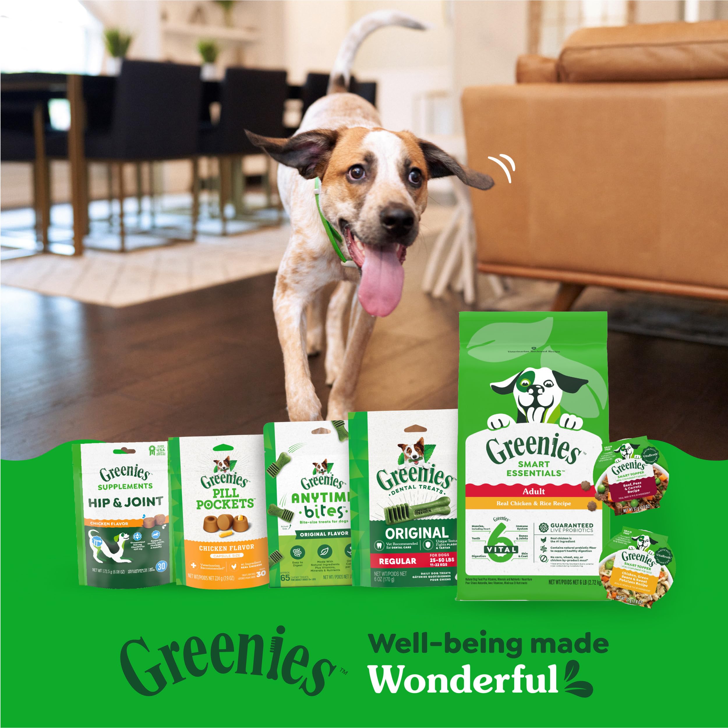 Greenies Smart Essentials Adult High Protein Dry Dog Food Real Chicken & Rice Recipe, 30 lb. Bag - Image 13