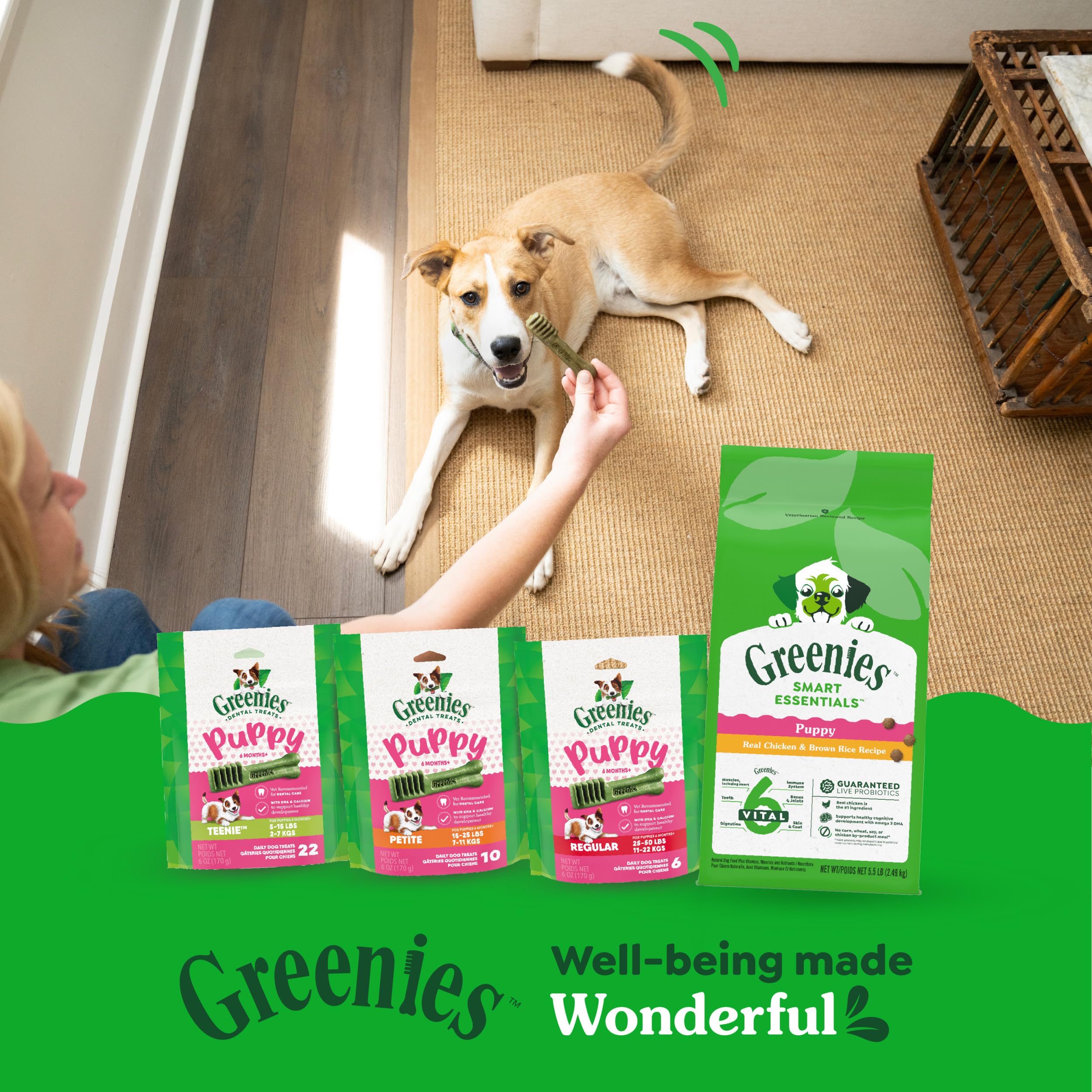 Greenies Smart Essentials Puppy High Protein Dry Dog Food Real Chicken & Brown Rice Recipe, 5.5 lb. Bag - Image 14