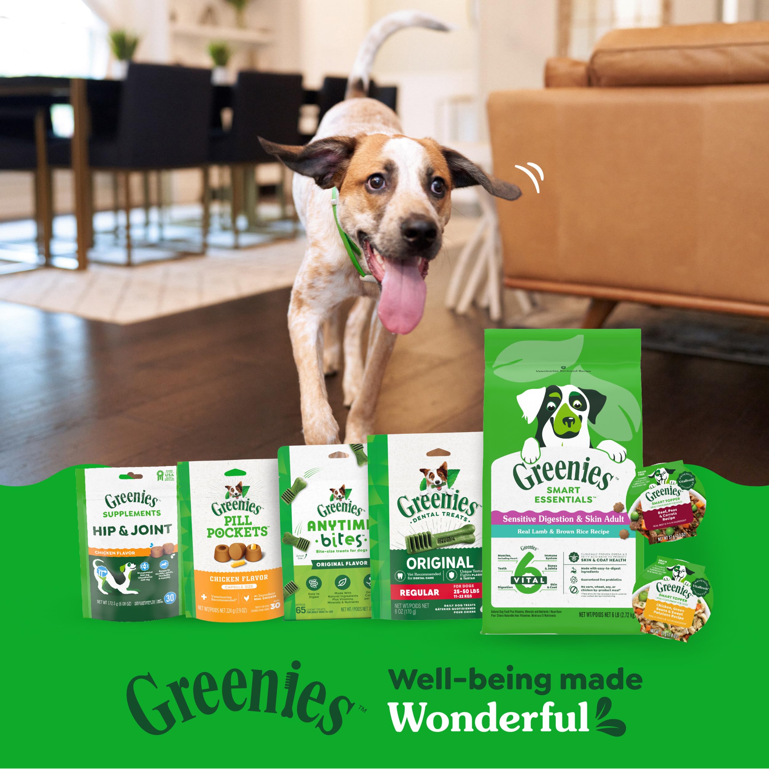 Greenies Smart Essentials Sensitive Digestion & Skin Adult Dry Dog Food Real Lamb & Brown Rice Recipe, 15 lb. Bag - Image 13
