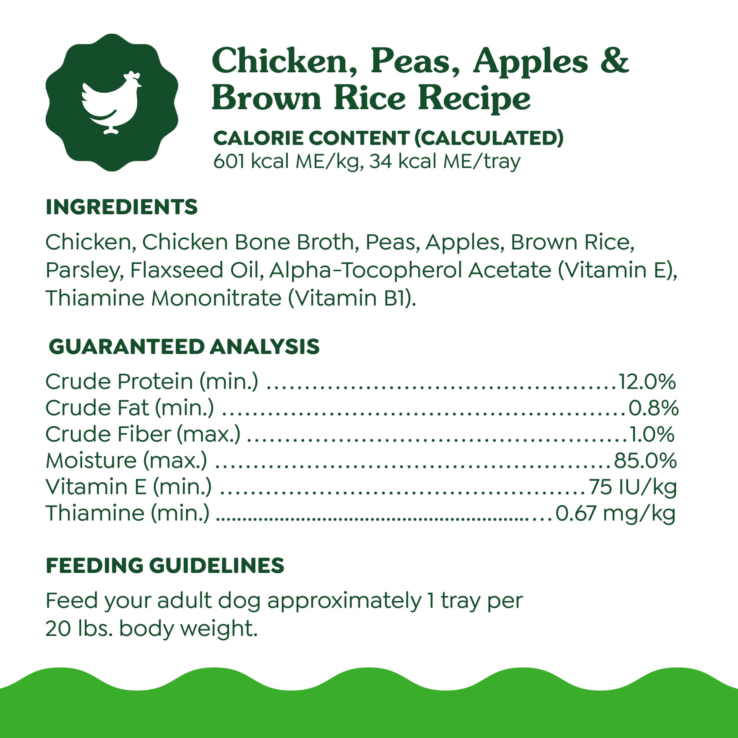Greenies Smart Topper High Protein Wet Mix-in for Dogs, Chicken, Peas, Apples & Brown Rice Recipe in Vitabroth Broth - Bone Broth + Vitamins E & B1, 10 Count - Image 4