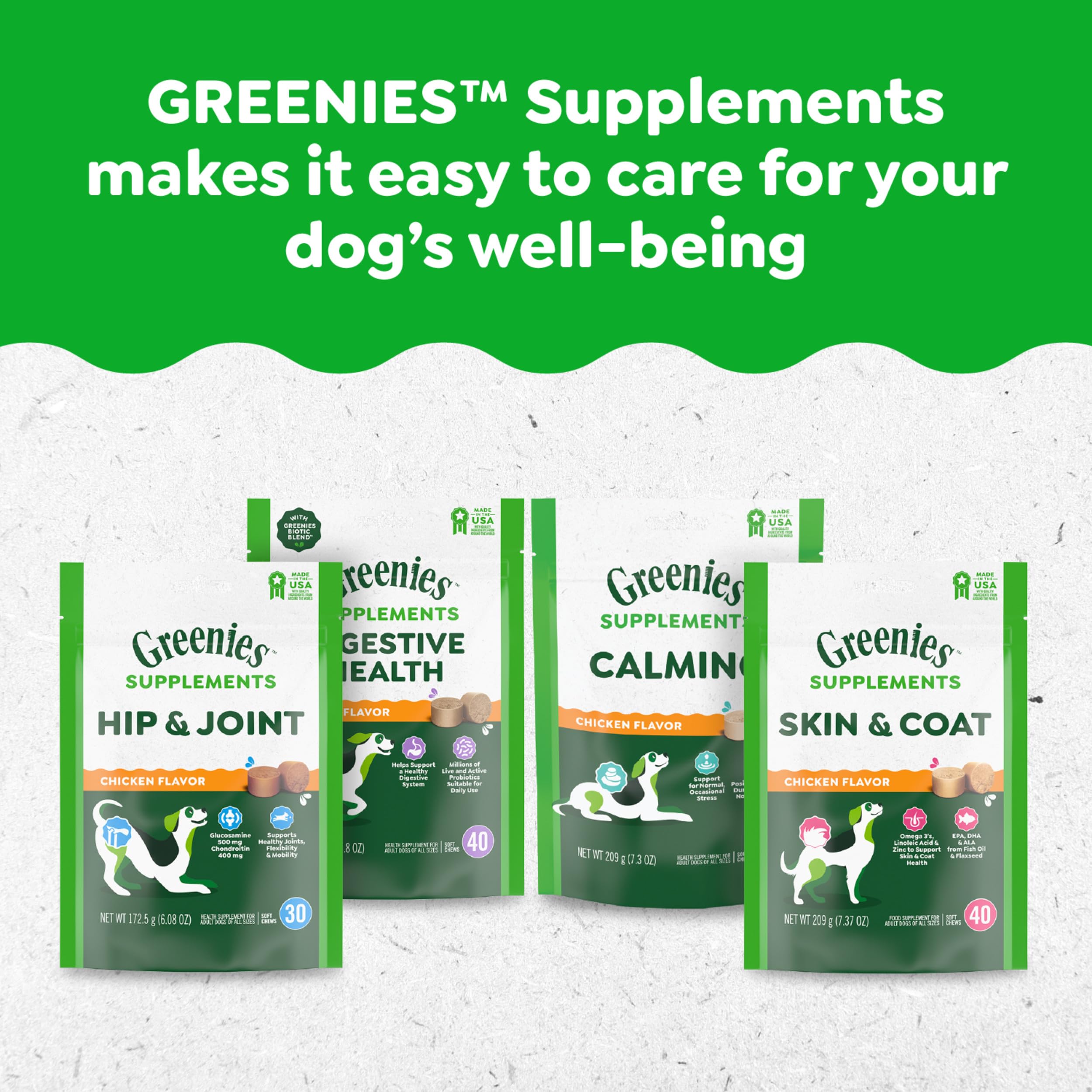 Greenies Supplements Calming Chews for Dogs Chicken Flavor, Dog Calming Chews, 14.7 oz. Container of 80 Count - Image 13