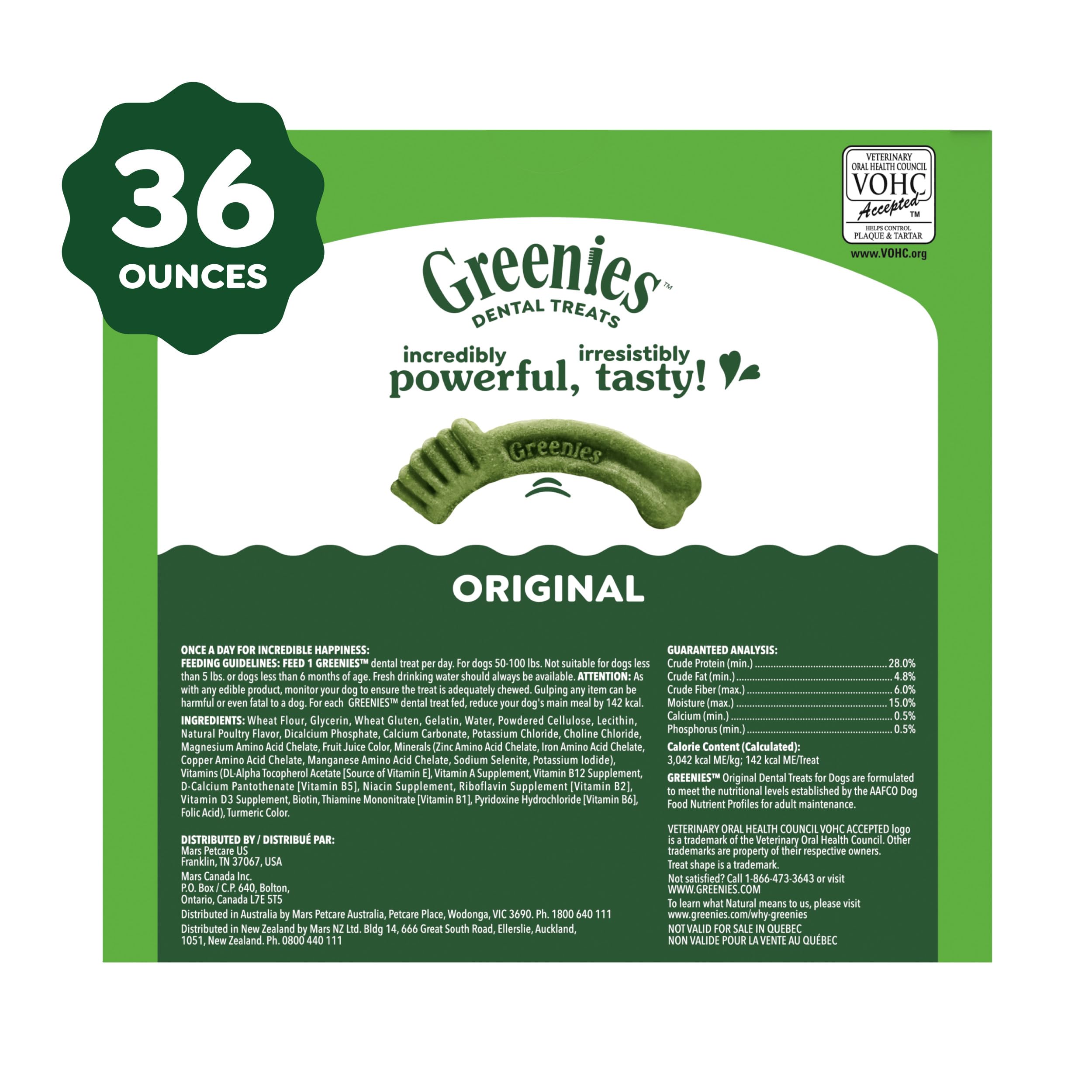 Greenies Veterinarian-Recommended Natural Dental Dog Treats, Large Size, Original Flavor, 36 oz. Pack, 24 Count - Image 10